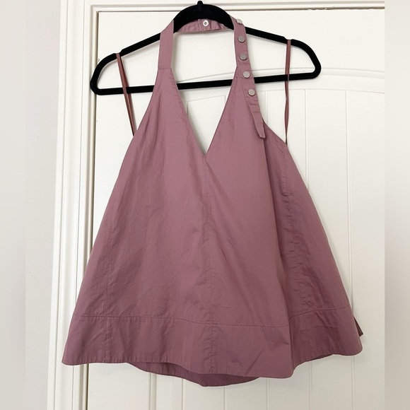 Tibi Dusty Plum Halter Top - Picture 4 of 9